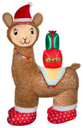 7FT Pre-Lit LED Airblown Alpaca Christmas Inflatable D84857