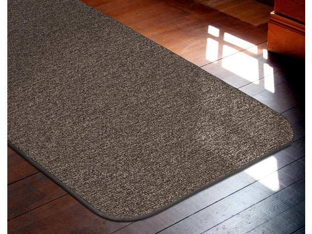 12 ft. x 48 in. Pebble Gray Skid-Resistant Carpet Runner Y7473