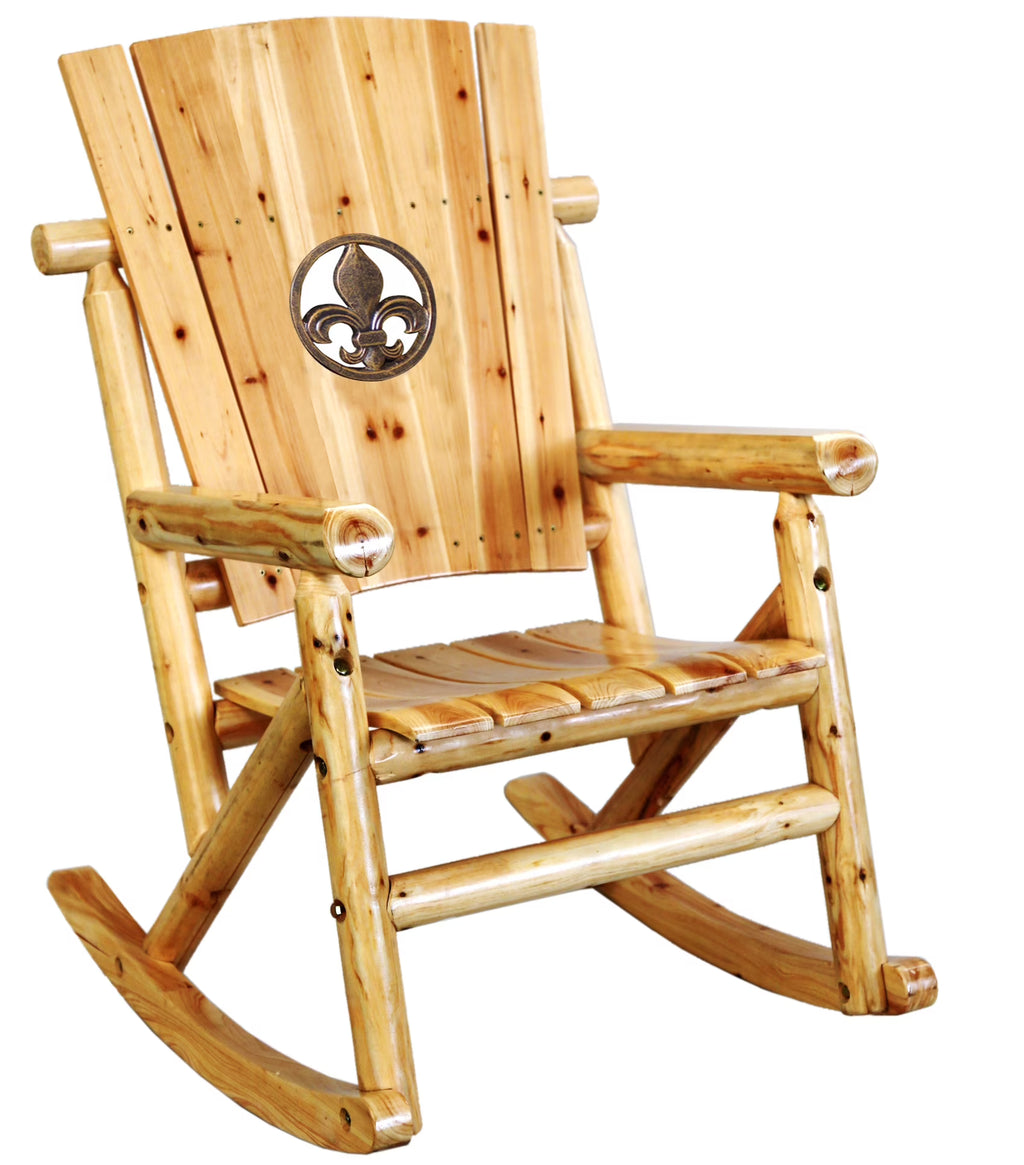 Natural Outdoor Wood Rocker P866