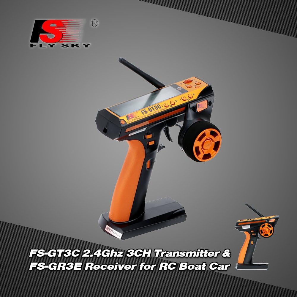 Yellow 2.4Ghz 3CH RC Transmitter with Receiver I5969