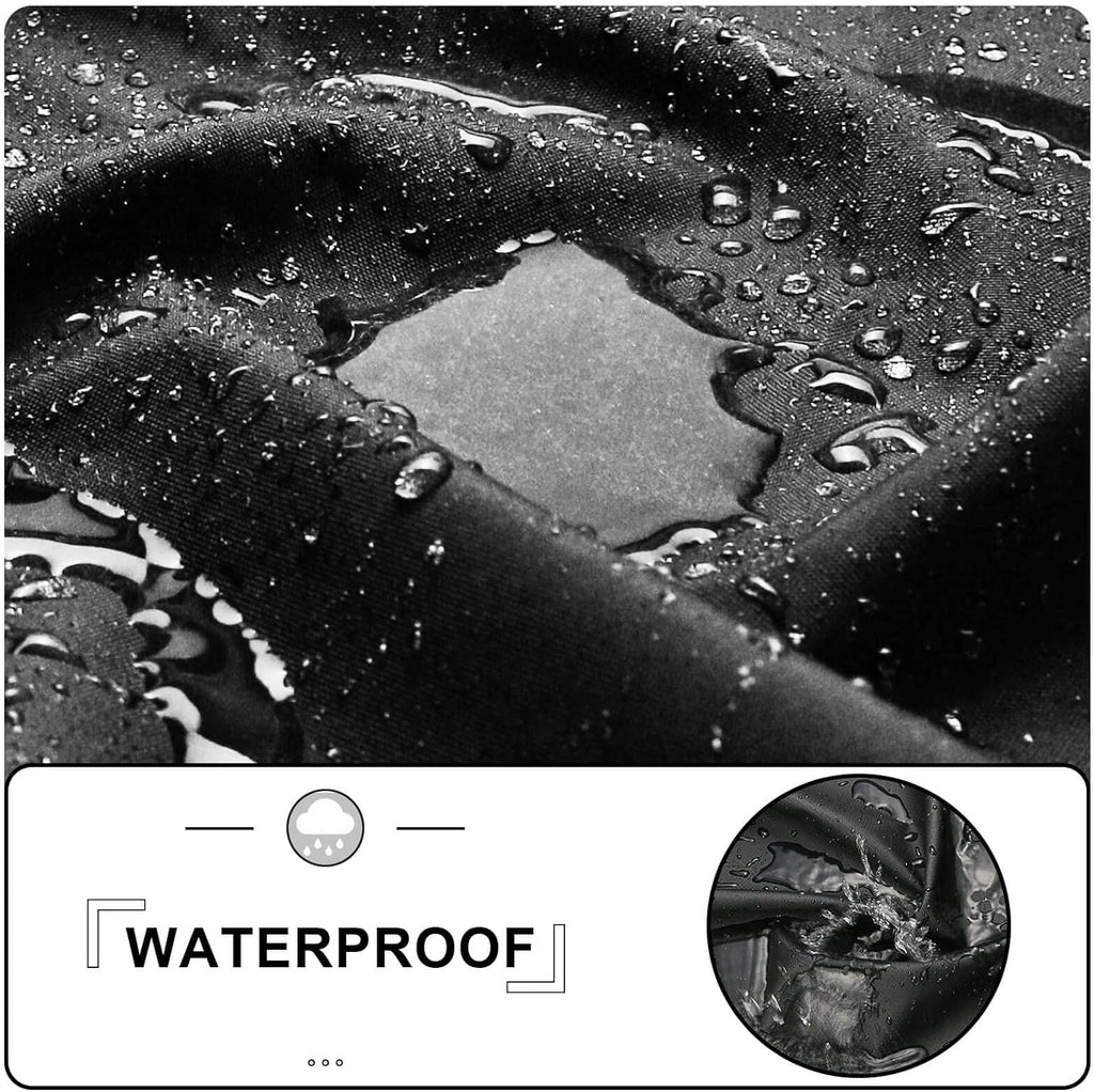 Black 600D Waterproof Griddle Cover with Support Pole K368744