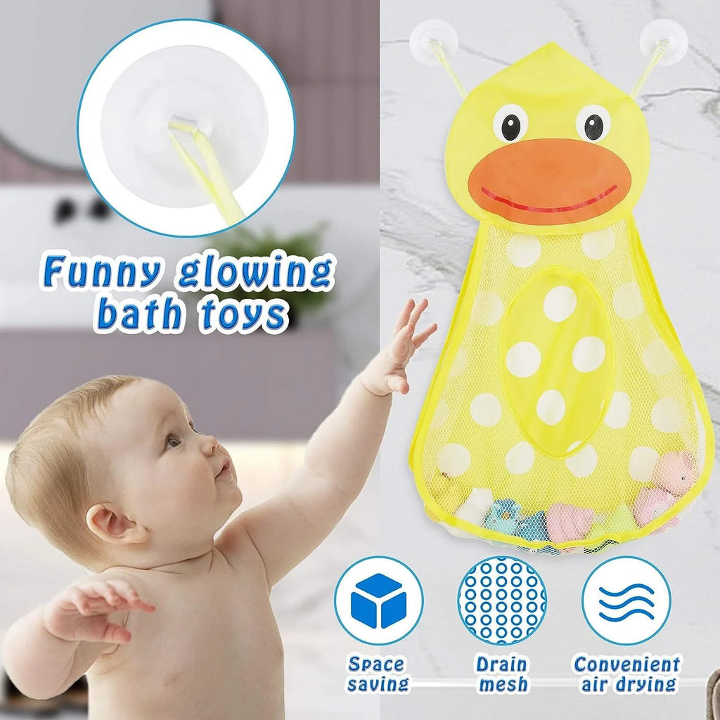 LED Light Baby Bath Toys Set with Storage Bag O274