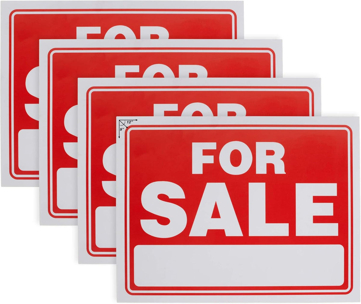 9" X 12" Clear Car Sign (8 Pack) J949