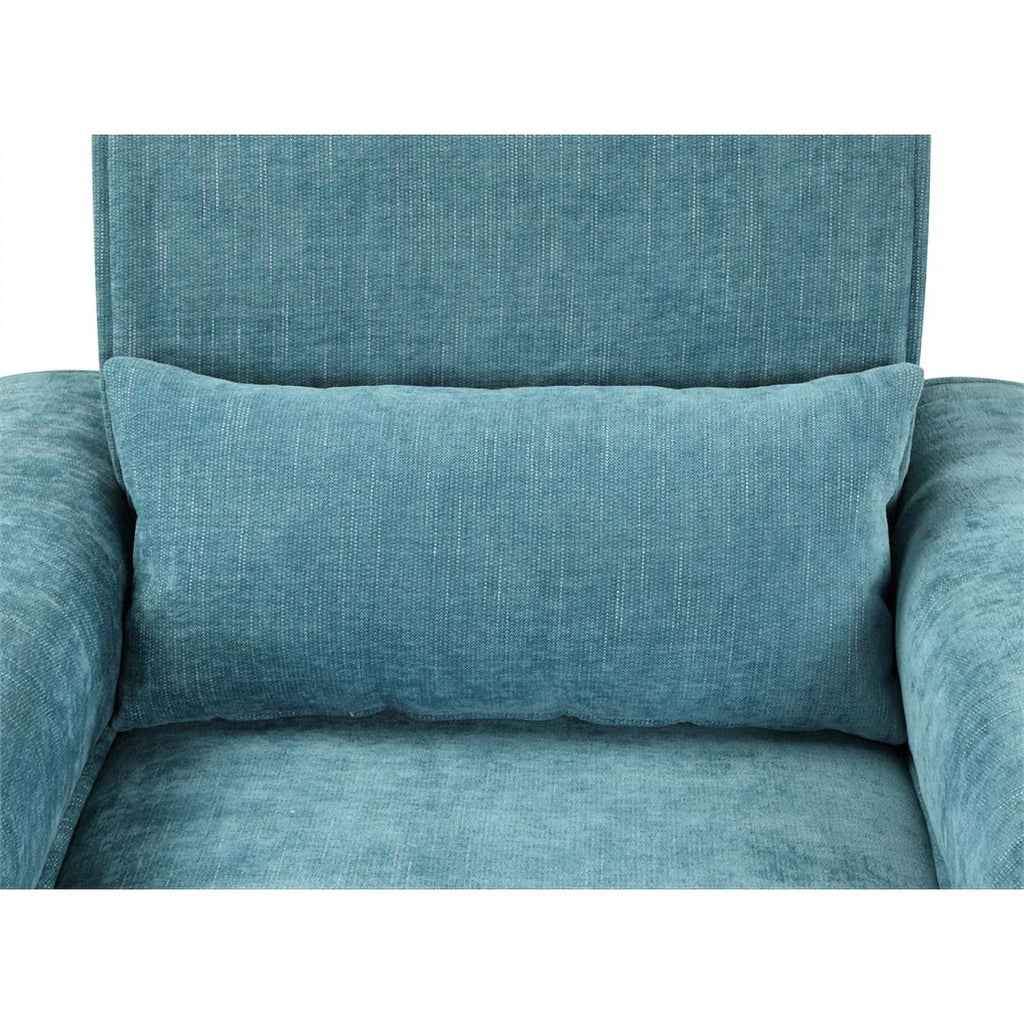 Blue Chenille Sofa Loveseat Chair Set D1212