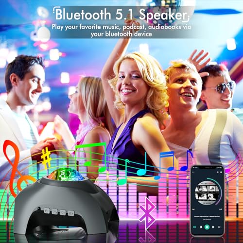 Galaxy Projector with Bluetooth Speaker & White Noise Q6116