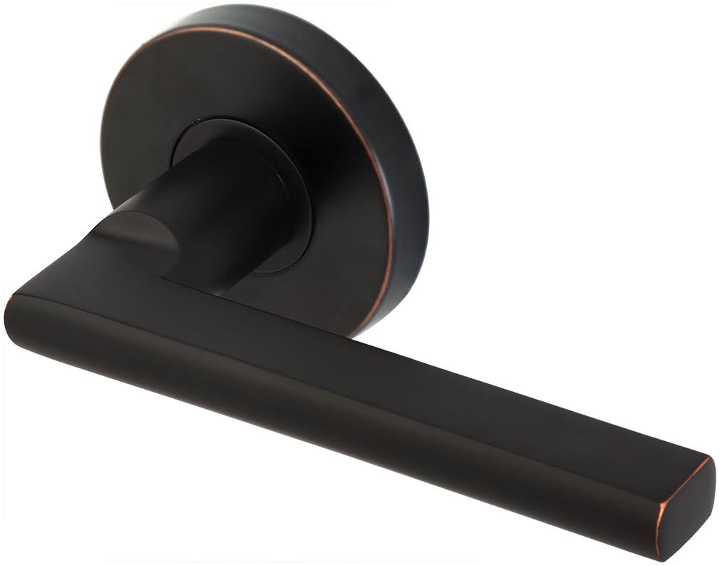 Oil Rubbed Bronze Passage Door Lever Set V2859