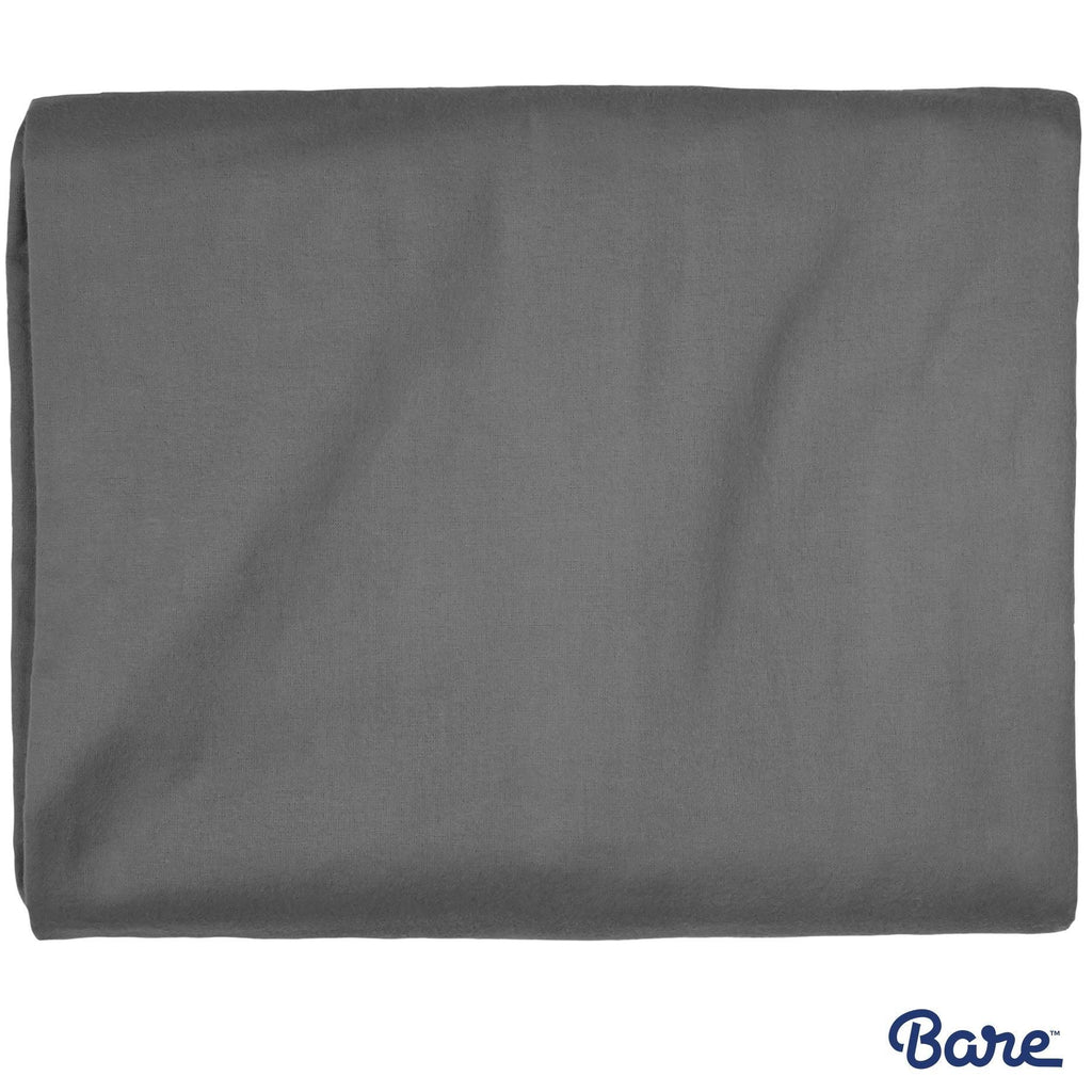 Grey Queen 100% Cotton Flannel Fitted Bottom Sheet 5 Pack V370990