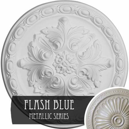 Hand-Painted Castle Stone Crackle Ceiling Medallion V5824