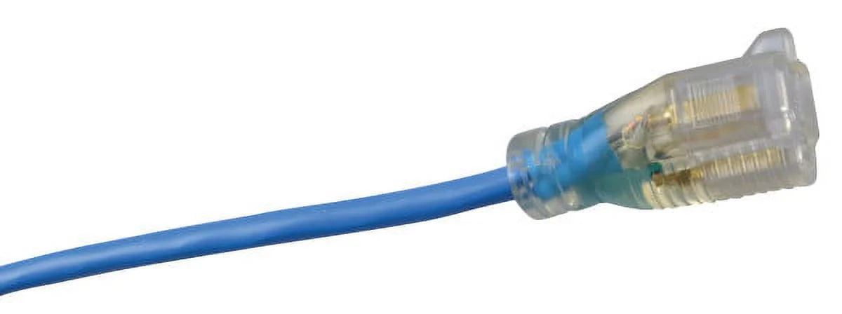 14/3 Sjtw Low-Temp Outdoor Extension Cord With Lighted End, 50-Feet K371