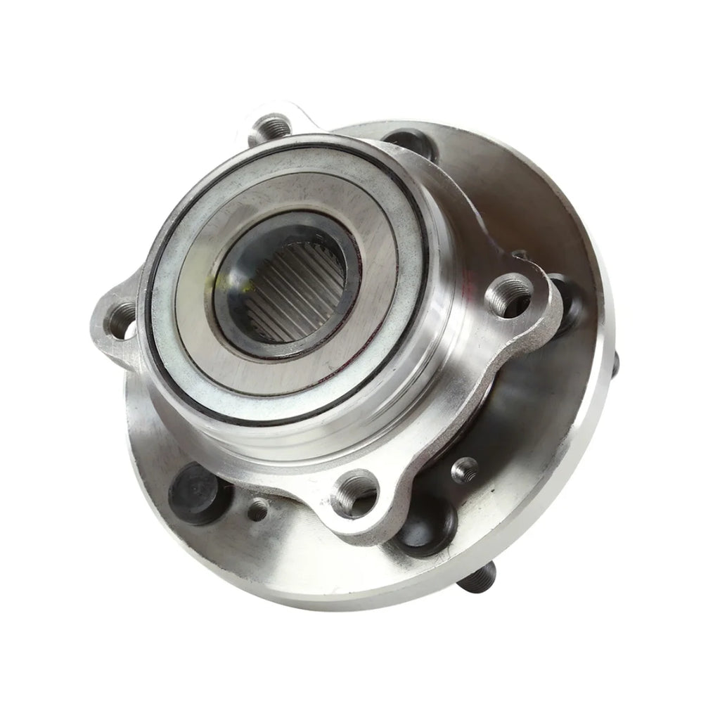 Front Wheel Bearing Hubs Drilled Slotted Rotors Silver Ceramic Pads Kit E9365