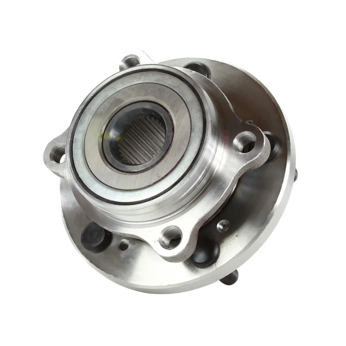 Front Wheel Bearing Hubs Drilled Slotted Rotors Silver Ceramic Pads Kit E9365