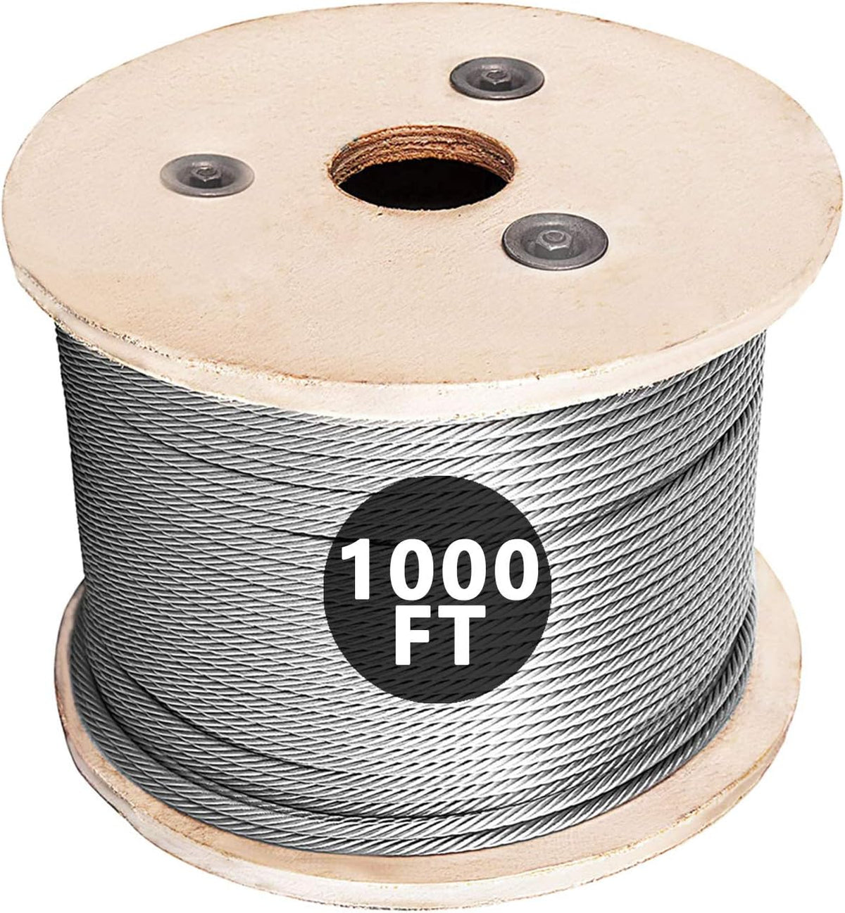 1000FT 1/8 T316 Stainless Steel Cable Rope N385