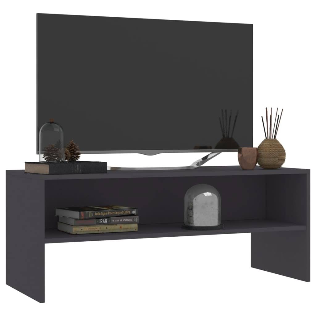Gray TV Cabinet Chipboard F97418