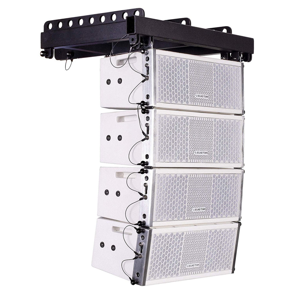 White 15-inch Powered Line Array Subwoofer with Four 2 X 5-inch Line Array Speakers P533947