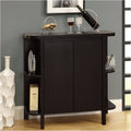 Cappuccino Home Bar Unit with Bottle and Glass Storage X1374