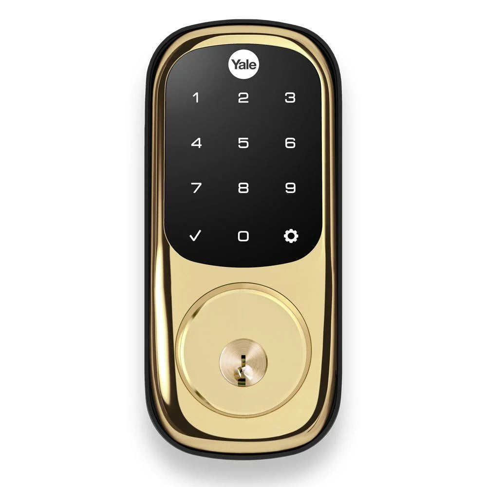 Polished Brass Smart Lock Touchscreen B62021