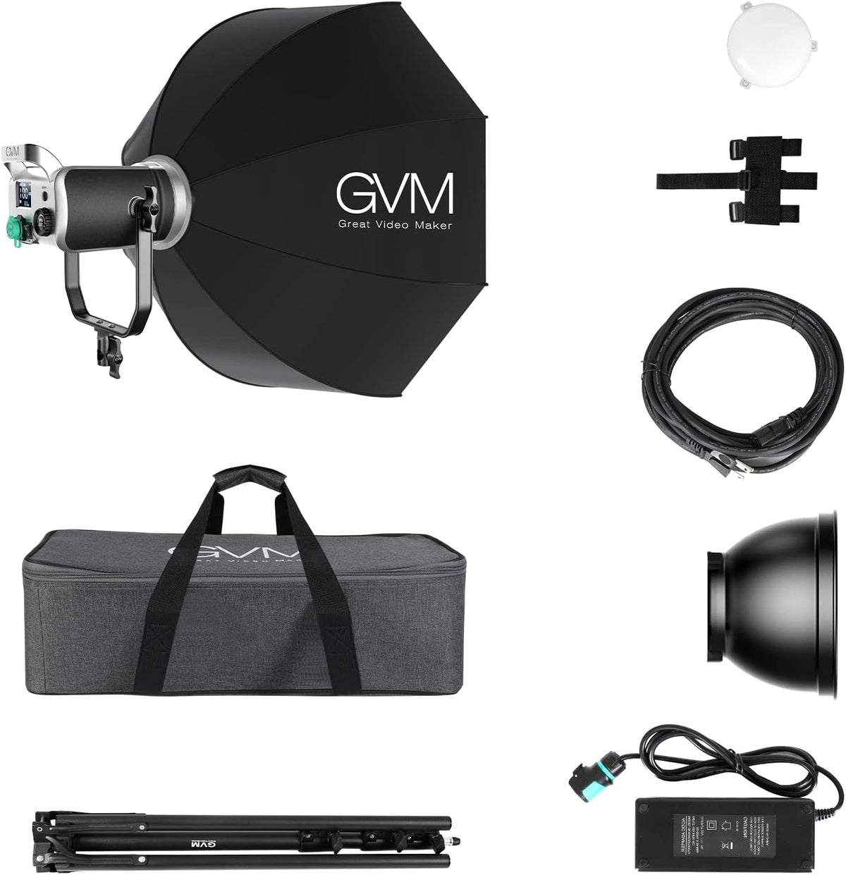 200W Bi-Color LED Video Light with Softbox M453