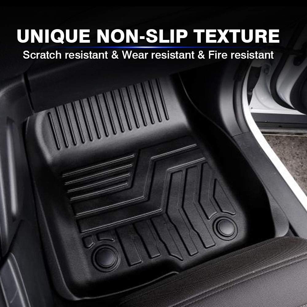 Black 2 Row All Weather Floor Carpet Liner Set T41581