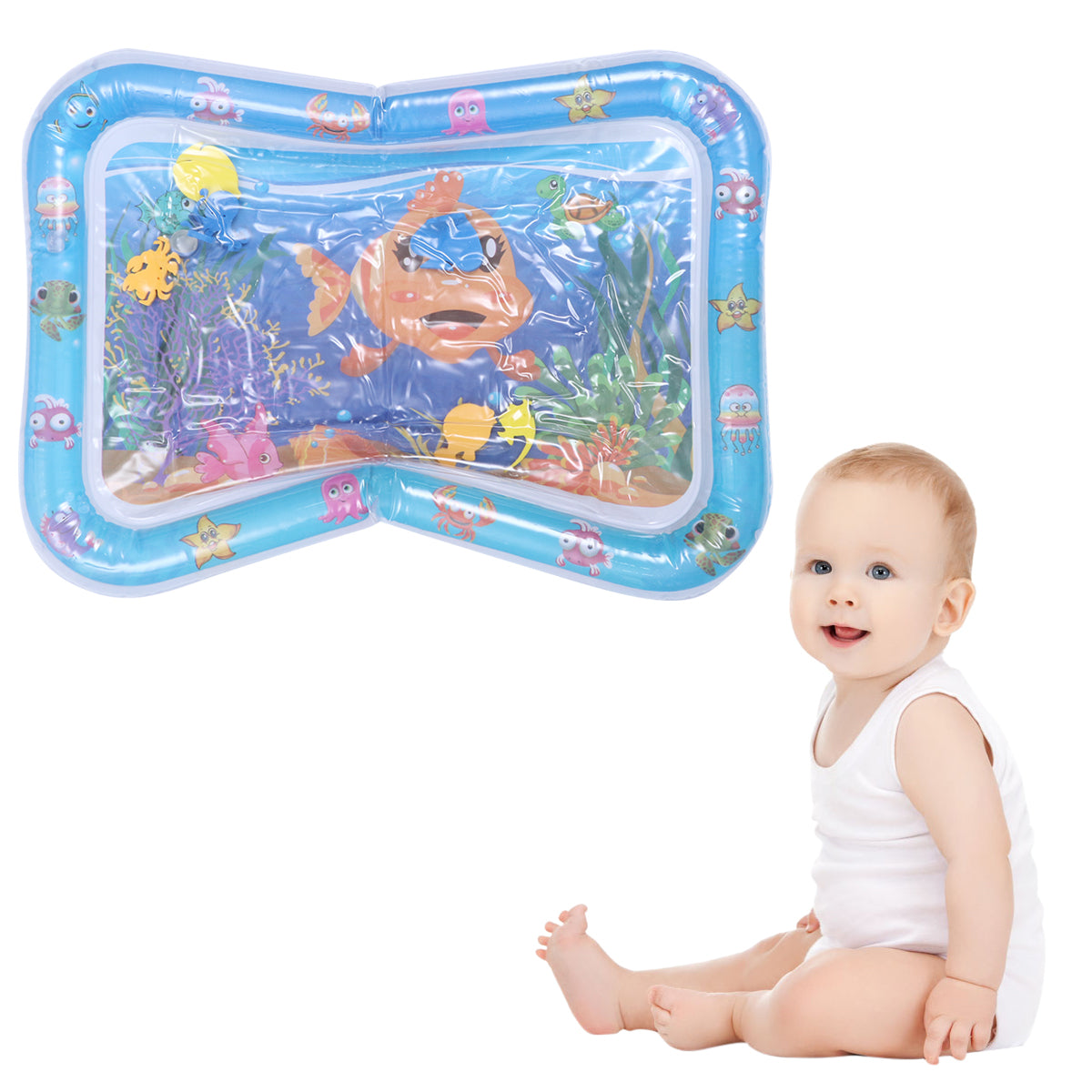 Inflatable Crawling Cushion Water Play Mat (Blue) K851
