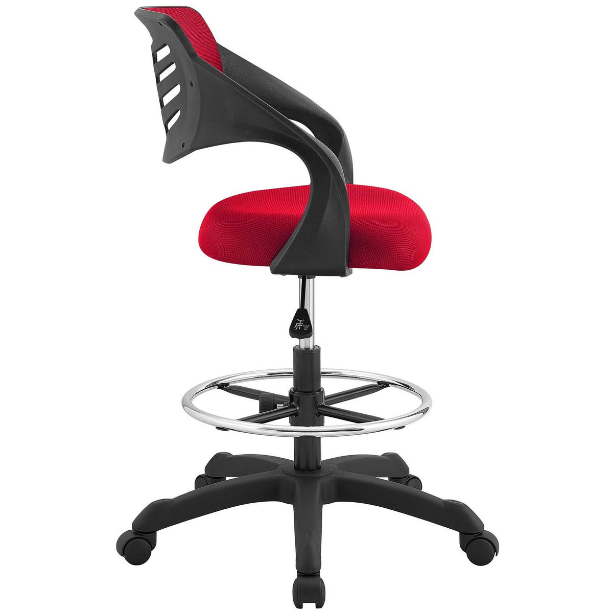 Red Mesh Drafting Chair U764