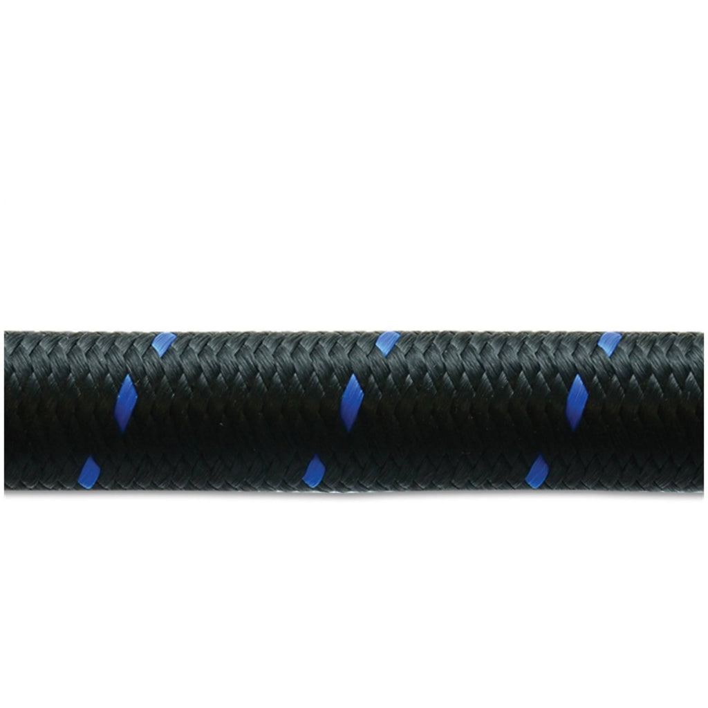 -4 Black Blue Nylon Braided Flex Hose A721060