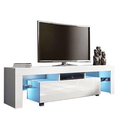 White High Gloss TV Stand Cabinet Console F601