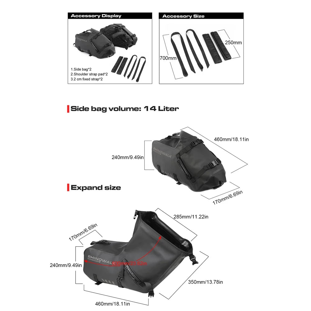 Motorcycle Rearseat Bag B521412