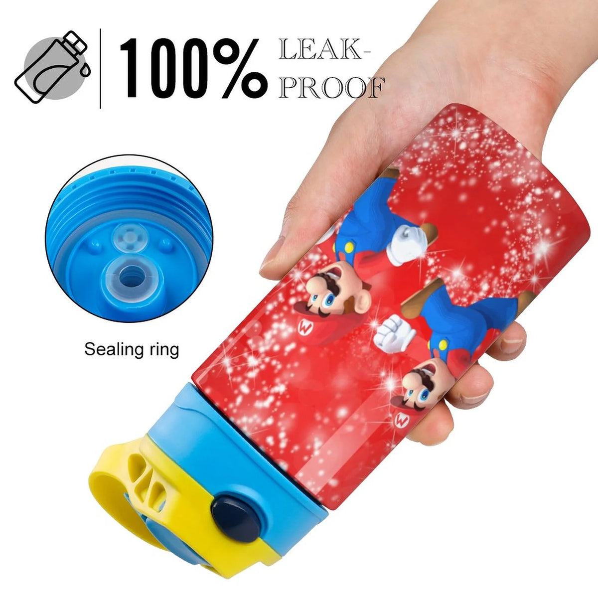 Insulated Stainless Steel Water Bottle with Straw A2505