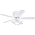 42 inch White Indoor Ceiling Fan with Light M986264