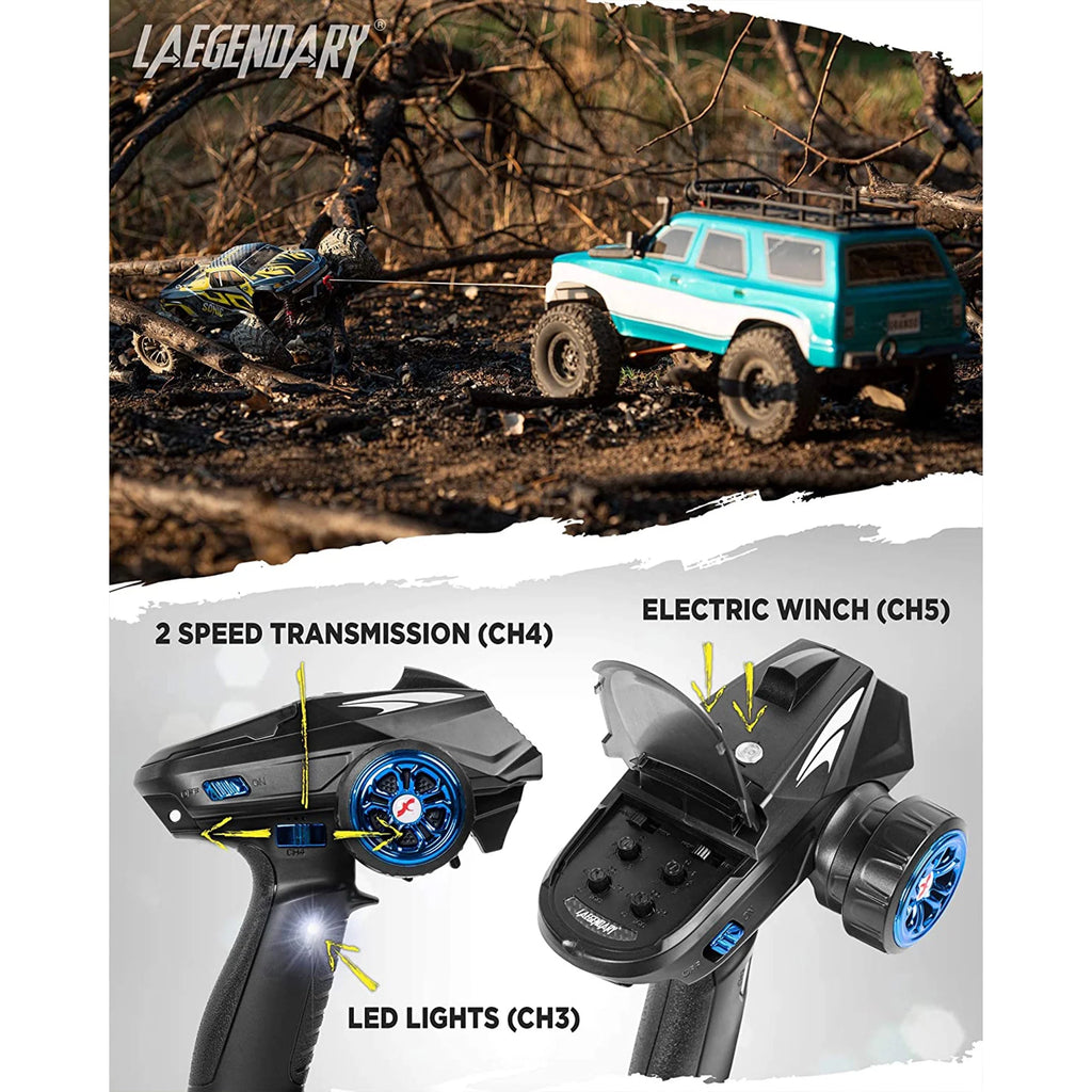 Blue-Green 1:10 Scale RTR RC Rock Crawler Q4096