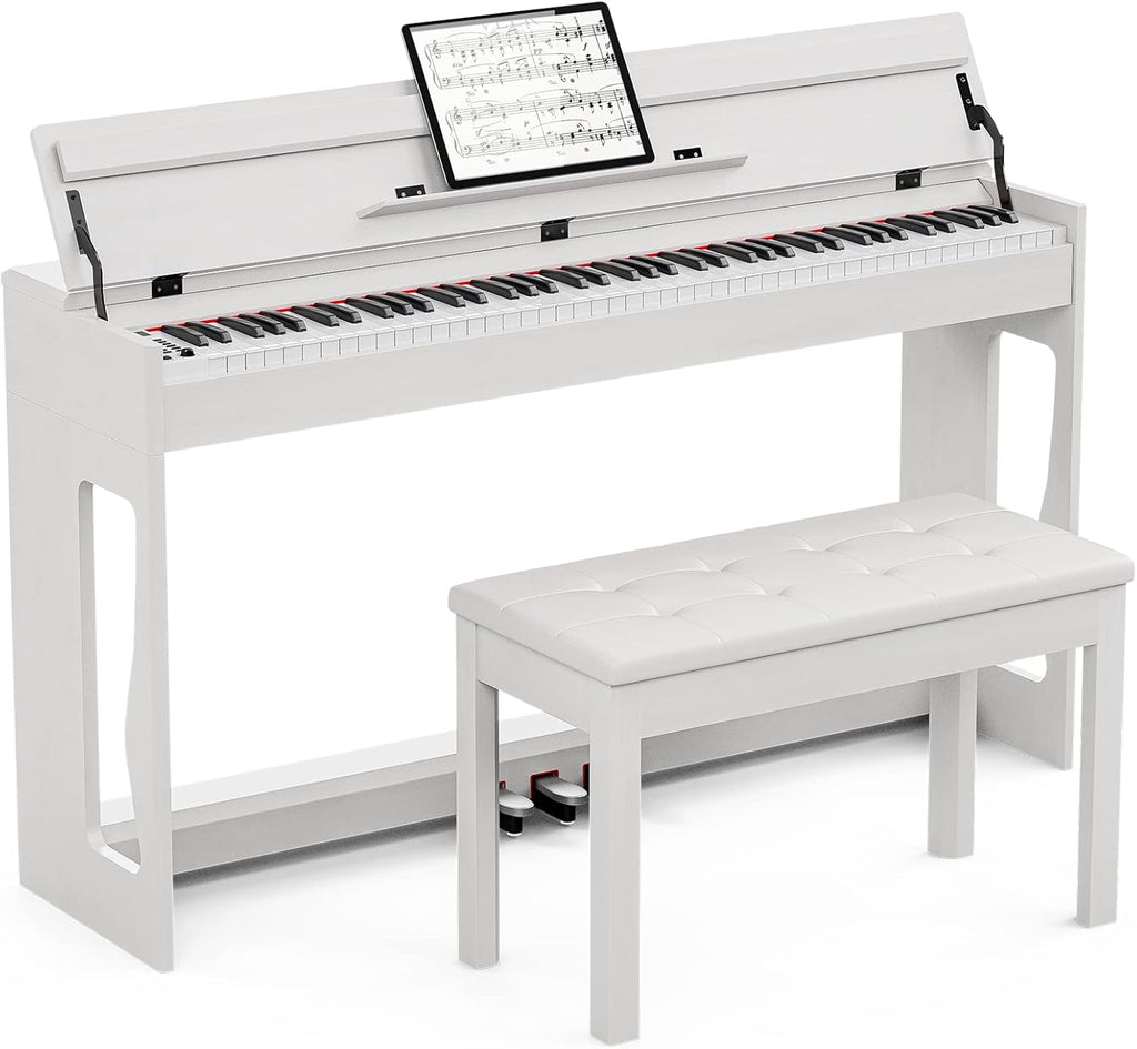 88 Key Weighted Digital Piano with Bench, Black O178443