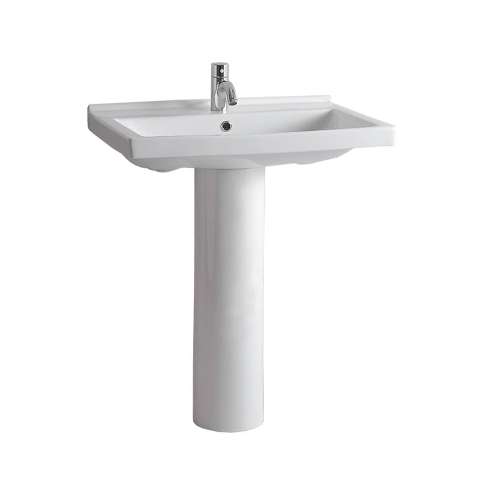 Rectangular Basin Tubular Pedestal Sink Y116941