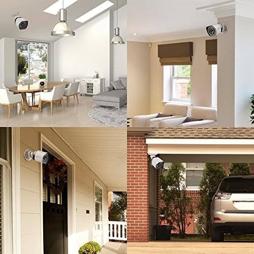 8 Channel NVR 4 720p HD Security Camera PoE System L290
