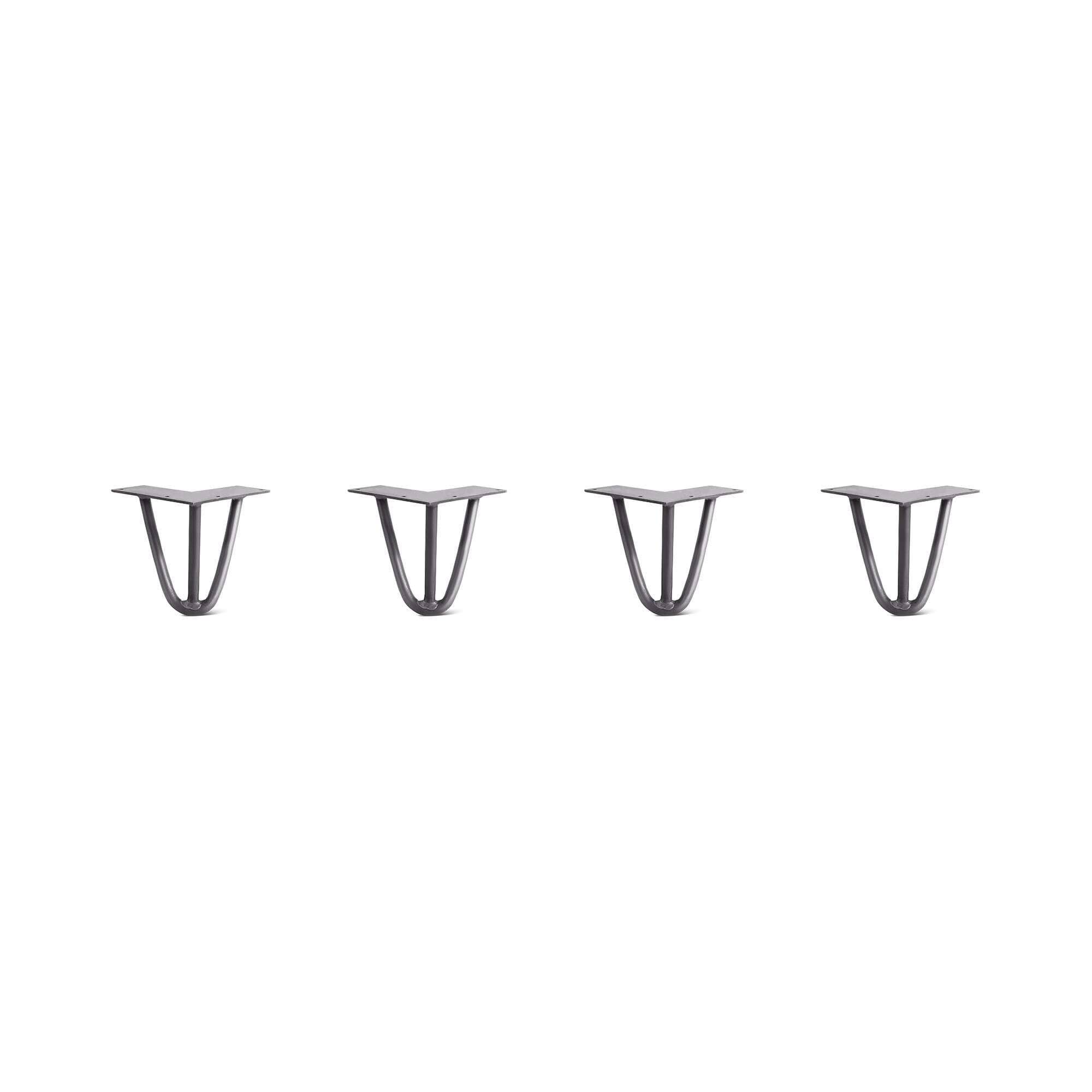 Raw Steel Hairpin Legs Set of 4 B872