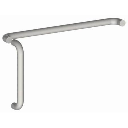 1-1/4x22 Round 12x22 Center to Center Door Pull and Push Set with Fasteners - Aluminum S977322