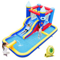 6-in-1 Inflatable Water Castle Bouncer with 50 Ocean Balls & 735W Blower Q2116