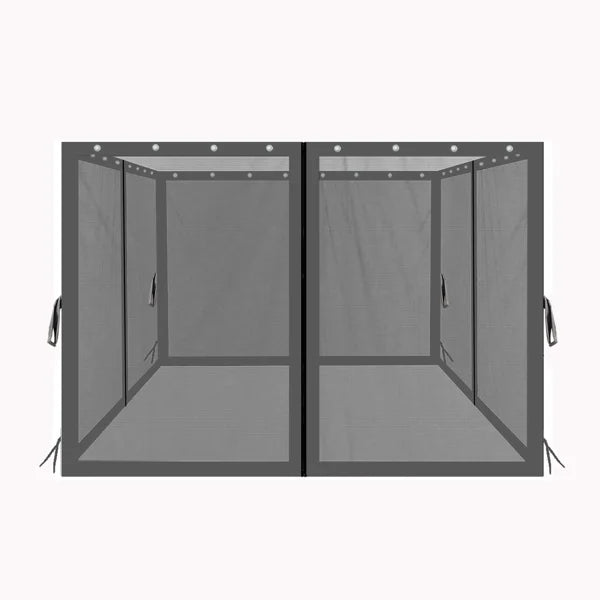 Black 4-Side Mosquito Netting with Zippers Q41427