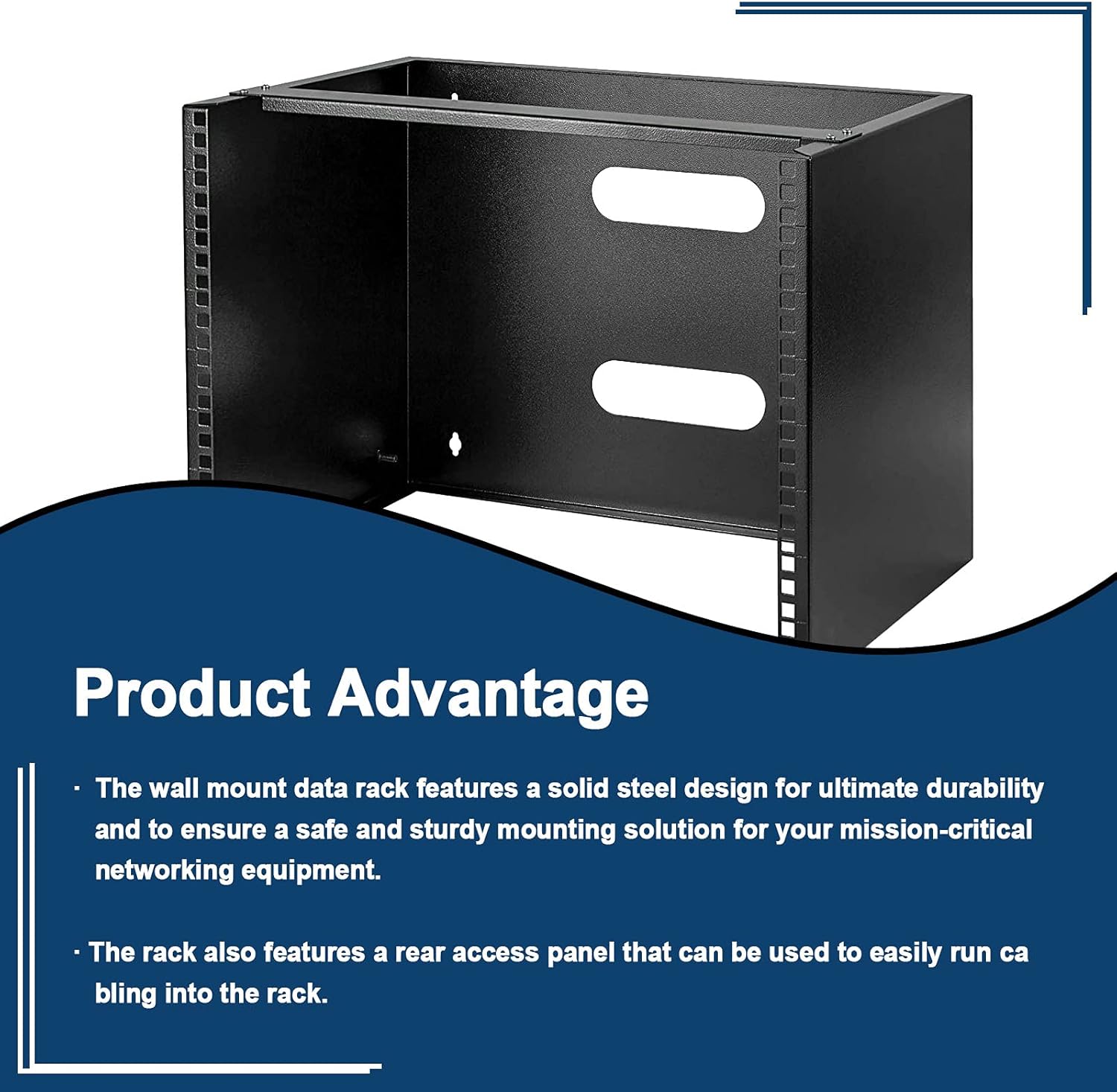 Wall Mounted Distribution Frame 12 inches Deep 19 inches Capacity 80 pounds W852531