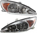 Chrome Headlight Assembly Pair for Toyota Camry 2002-2004 G11790