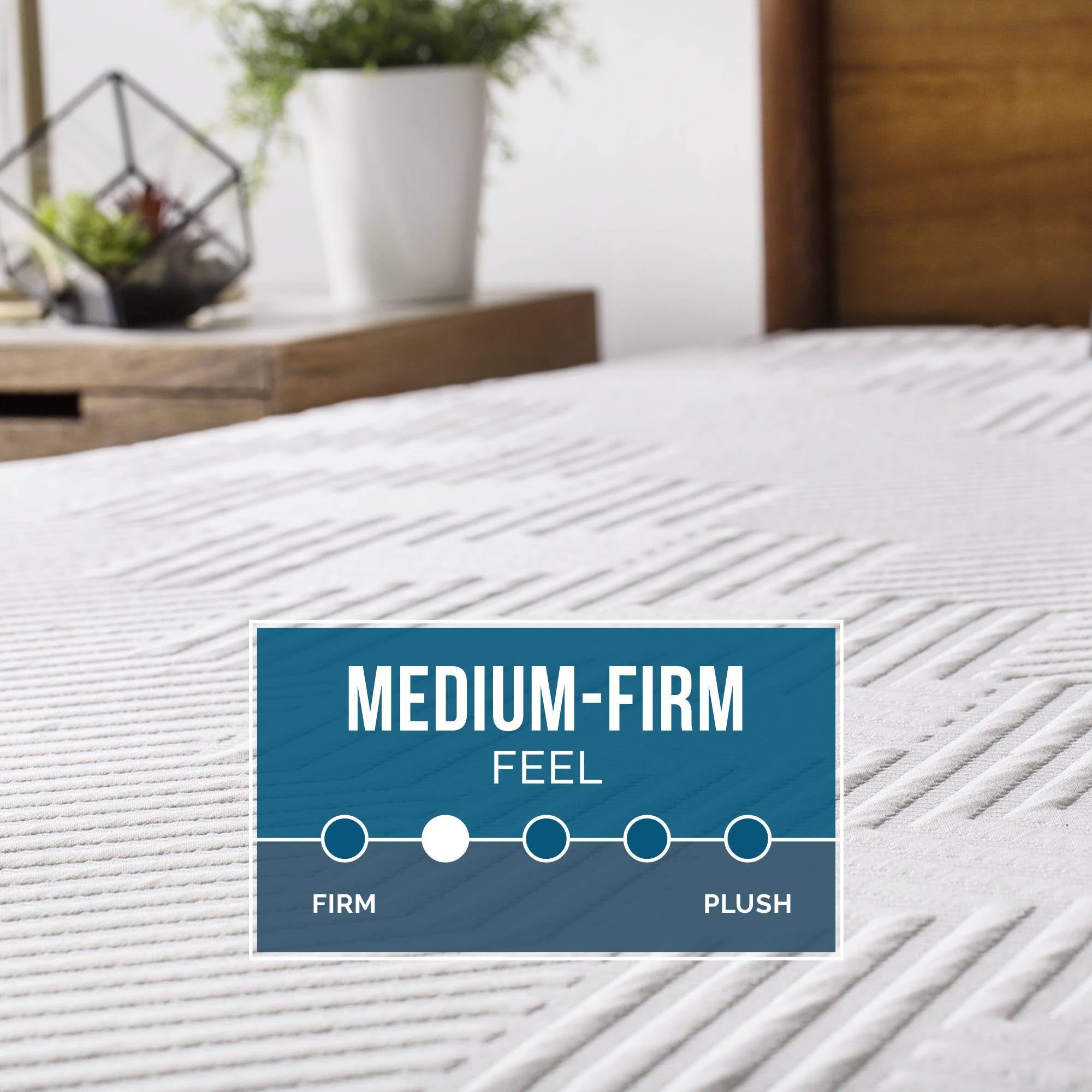 Firm Gel Memory Foam Mattress, Full S6806