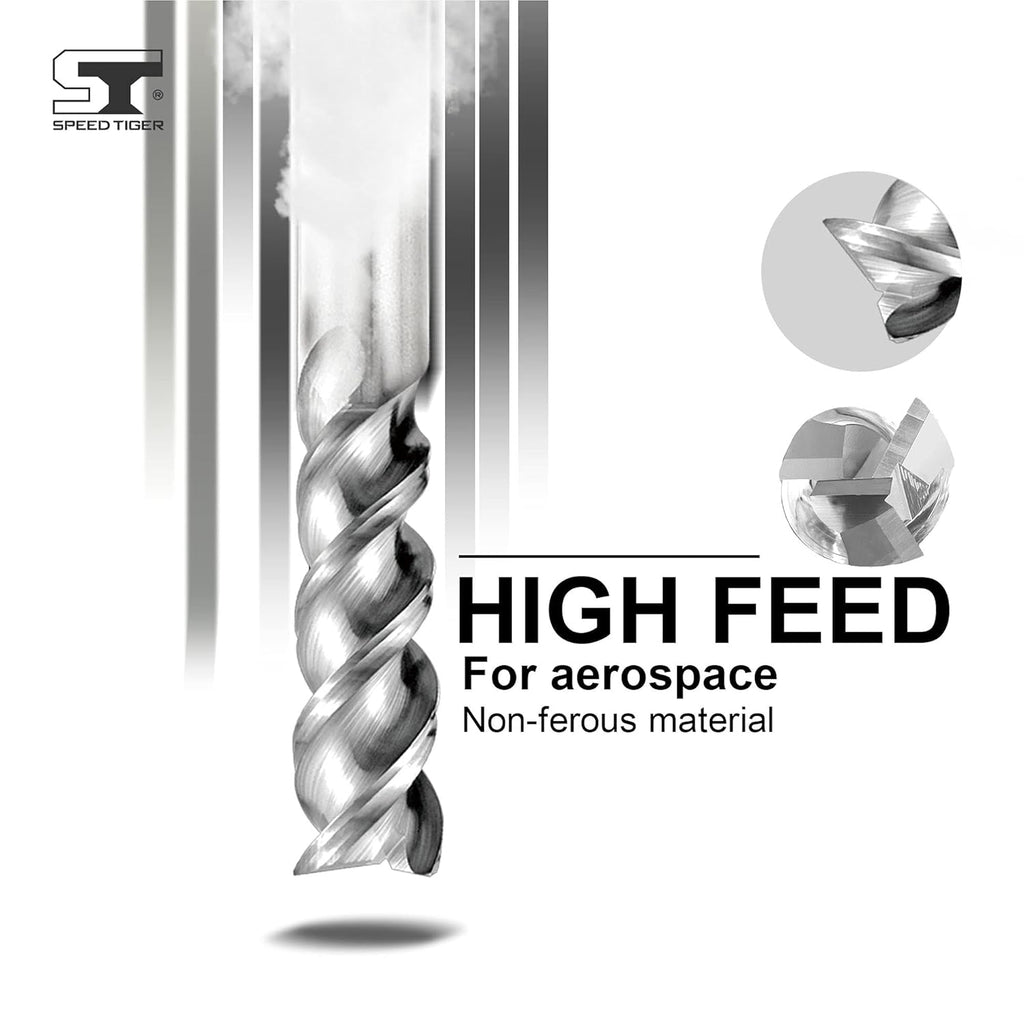 Carbide Square End Mill for Aluminum, 3 Flute, 5/8 L767319