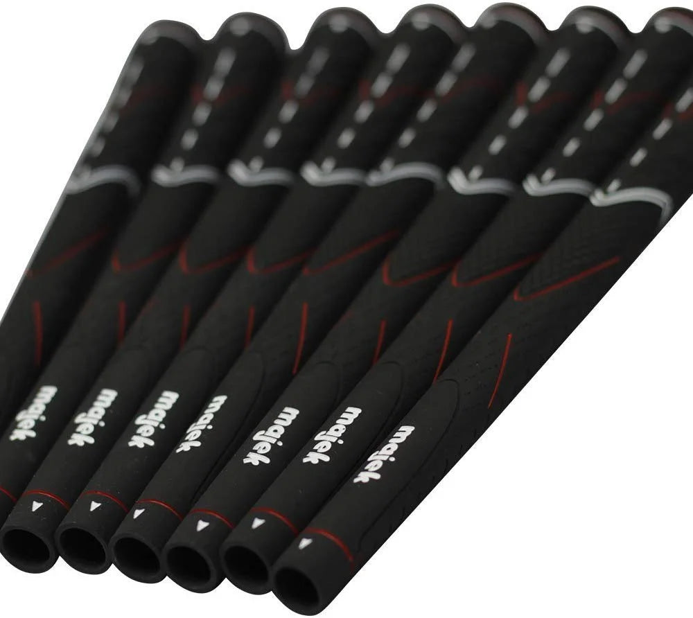 Midsize Black Golf Grips with Grip Tape and Instructions H240743
