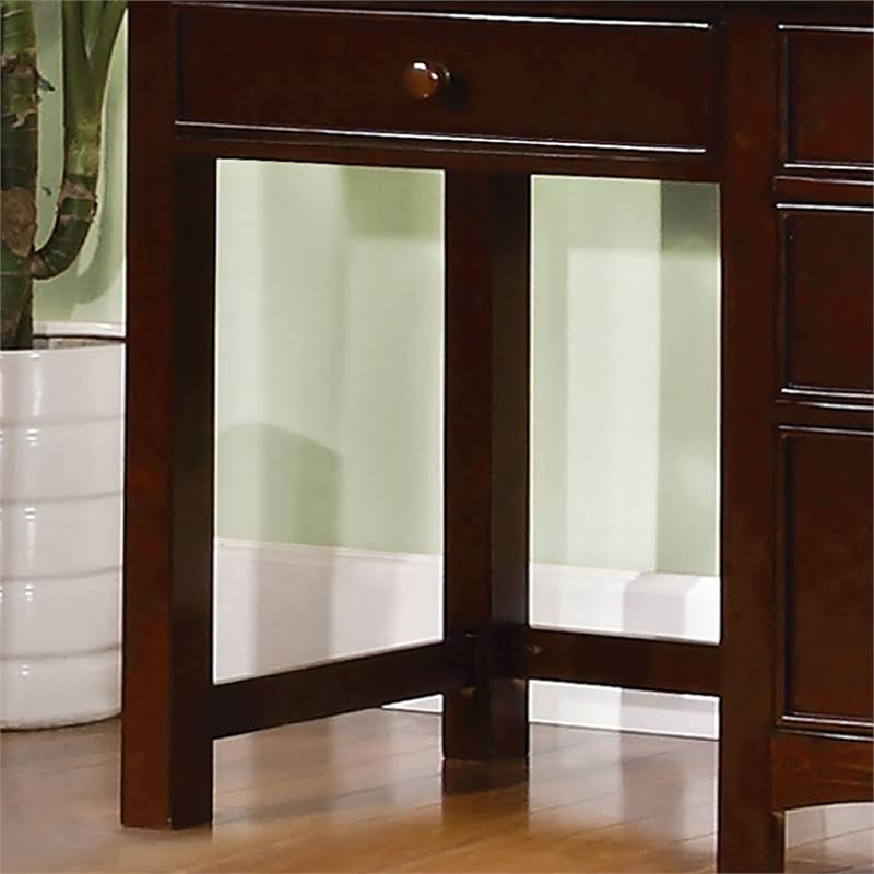 Dark Walnut Solid Wood Kids Desk L119881