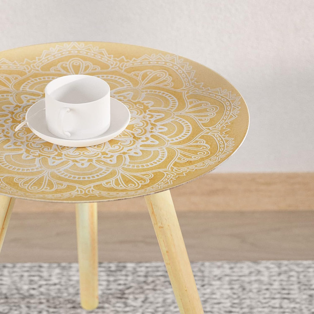 Peony Wood Side Table Y36837