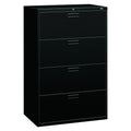 Black 4-Drawer Lockable Filing Cabinet E234
