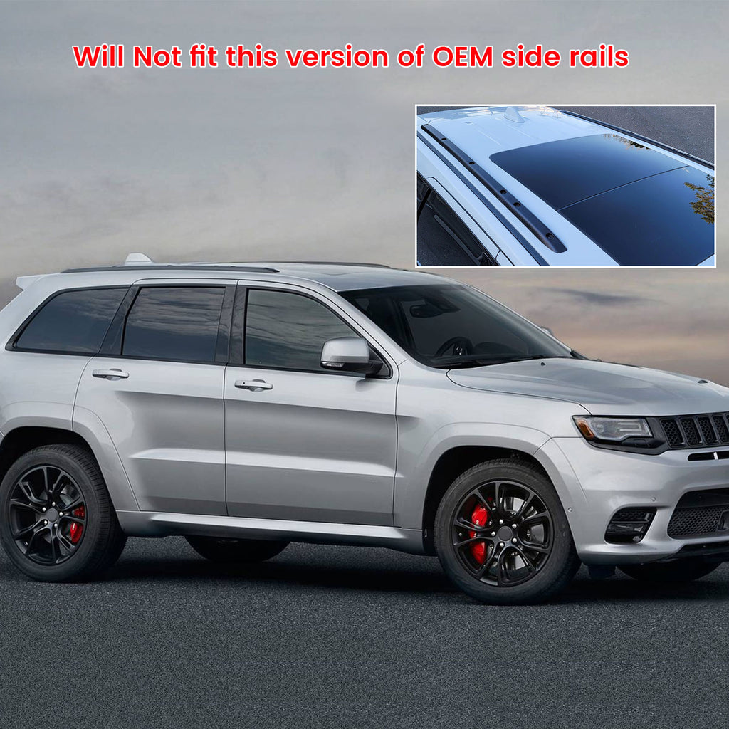 Black Aluminum Roof Rack Cross Bar Cargo Carrier 2PCS O17603