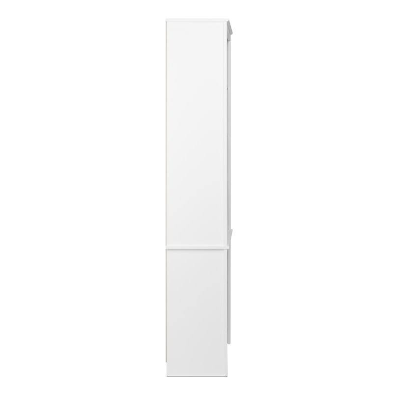 6 Shelf White Bookcase Q840169