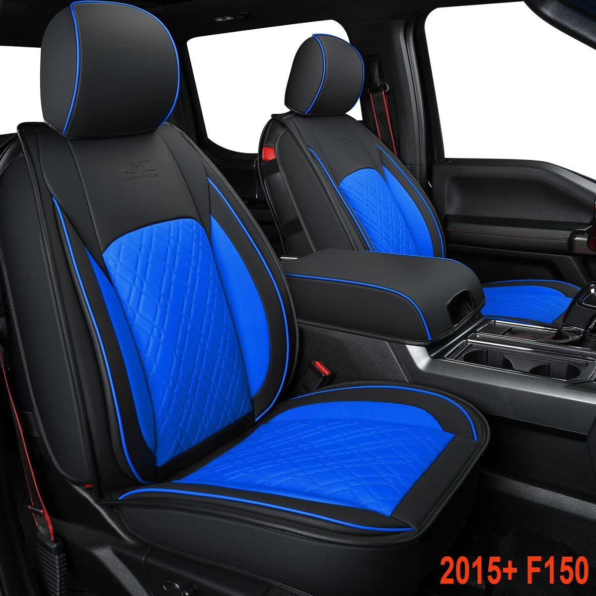 Black-Blue Full Set Seat Covers I682