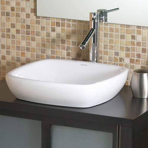 Semi-Recessed Vessel White W2602