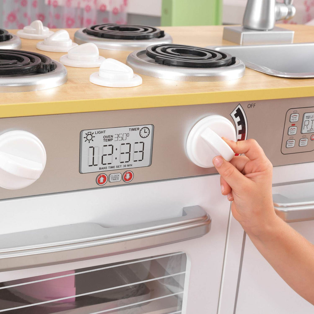 White Wooden Kids Pretend Play Kitchen Z4198
